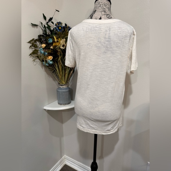 LOFT Cotton Cream Harvest Festival Tee size Medium - Picture 3 of 8